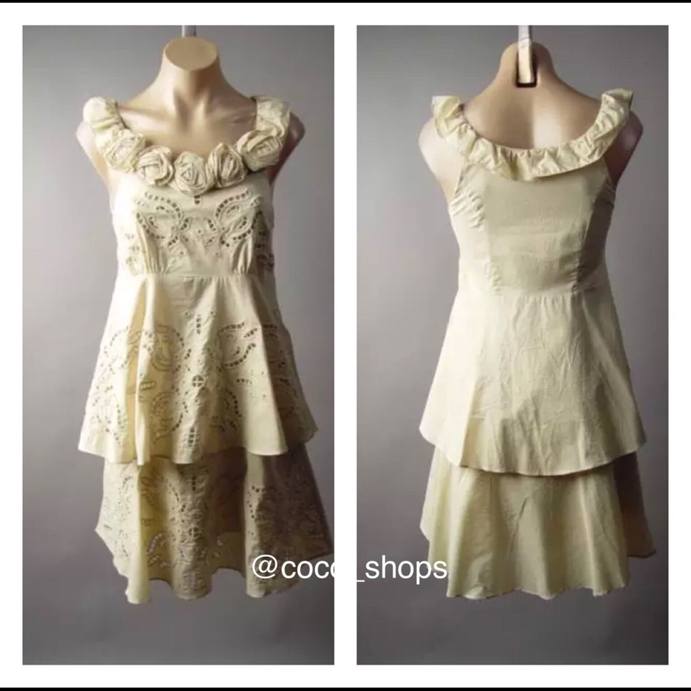 Final Sale Ryu Cream Embroidery Boho Dress